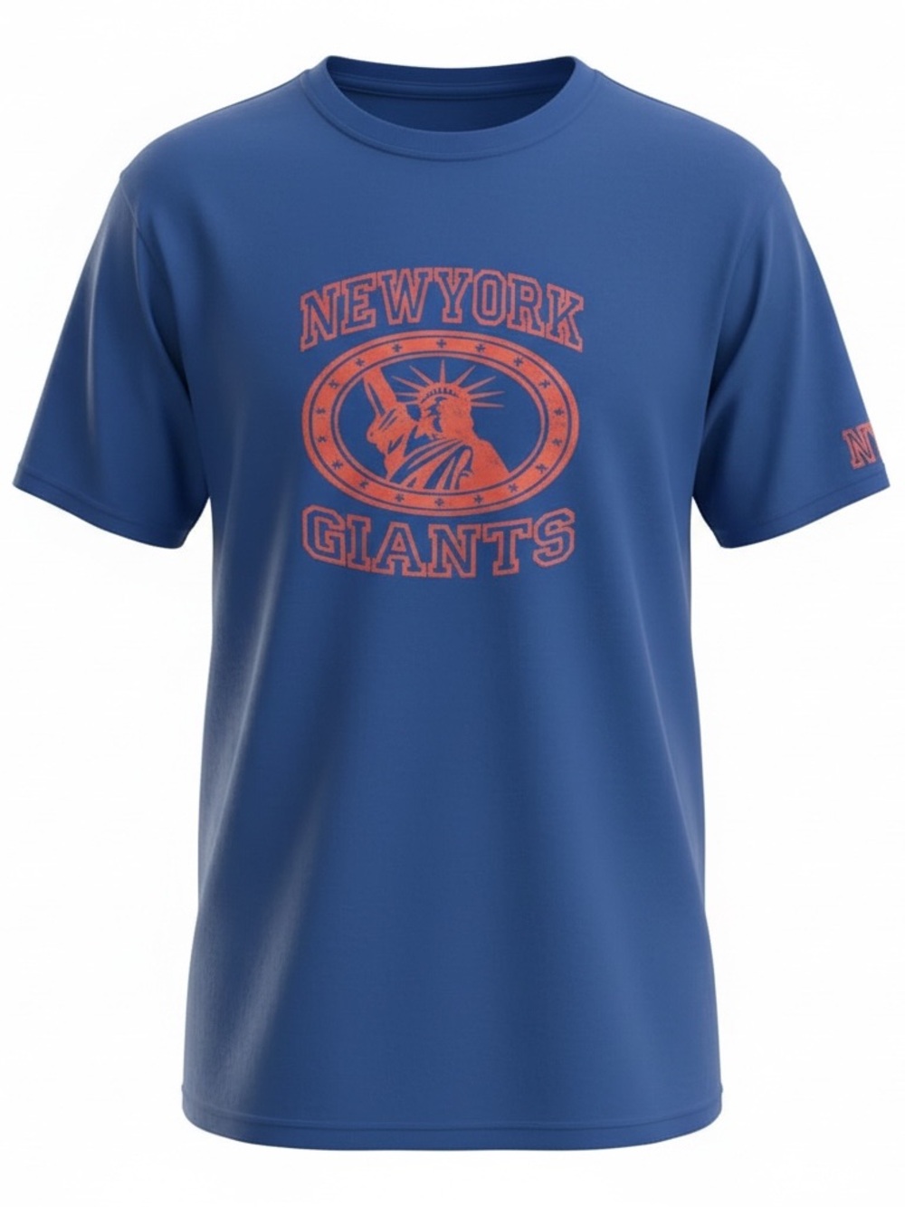 New Era Royal Blue Tee with Orange New York Giants Logo